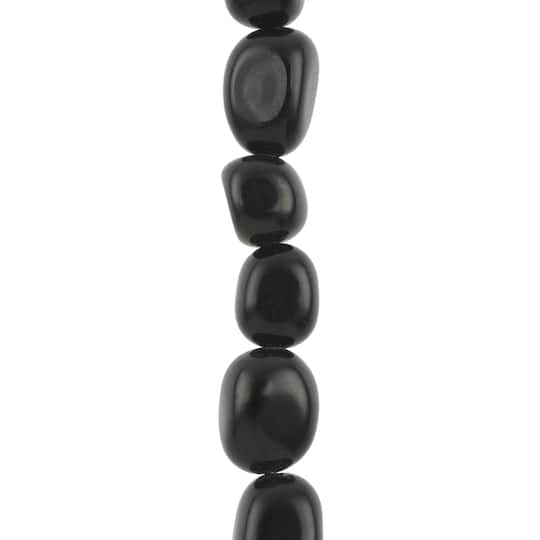 Black Jasper Potato Beads by Bead Landing&#x2122;